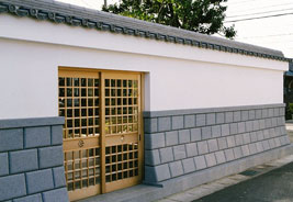 S寺院・石塀・安城市写真