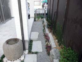 H邸・坪庭づくり・名古屋市写真