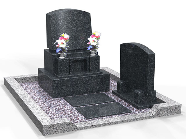 知多墓園 3.0m2  洋型・和型墓石 総額 80万円（税別）セット