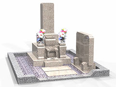 和墓石 中国産ピンク御影石