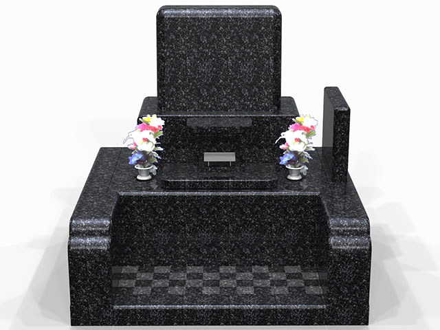 岡崎墓園 2.0m2　洋型墓石 総額 115万円セット